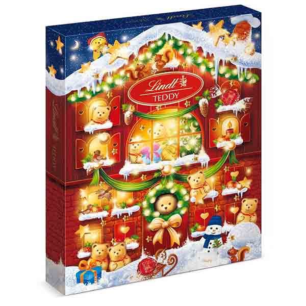 Lindt Teddy Advent Calendar 172g Premium Chocolate